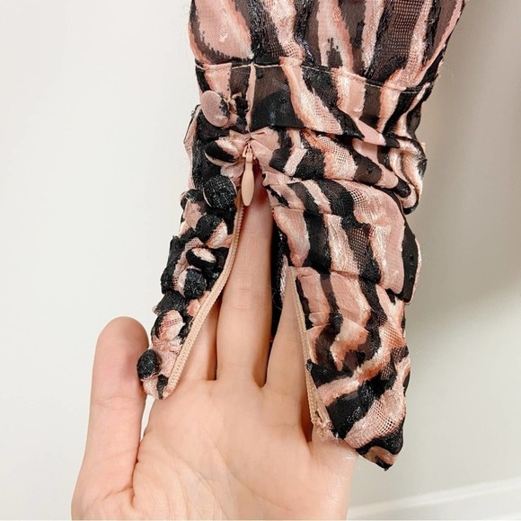 Dundas x Revolve Norma Mini Dress Natural Zebra Size S - Picture 5 of 15